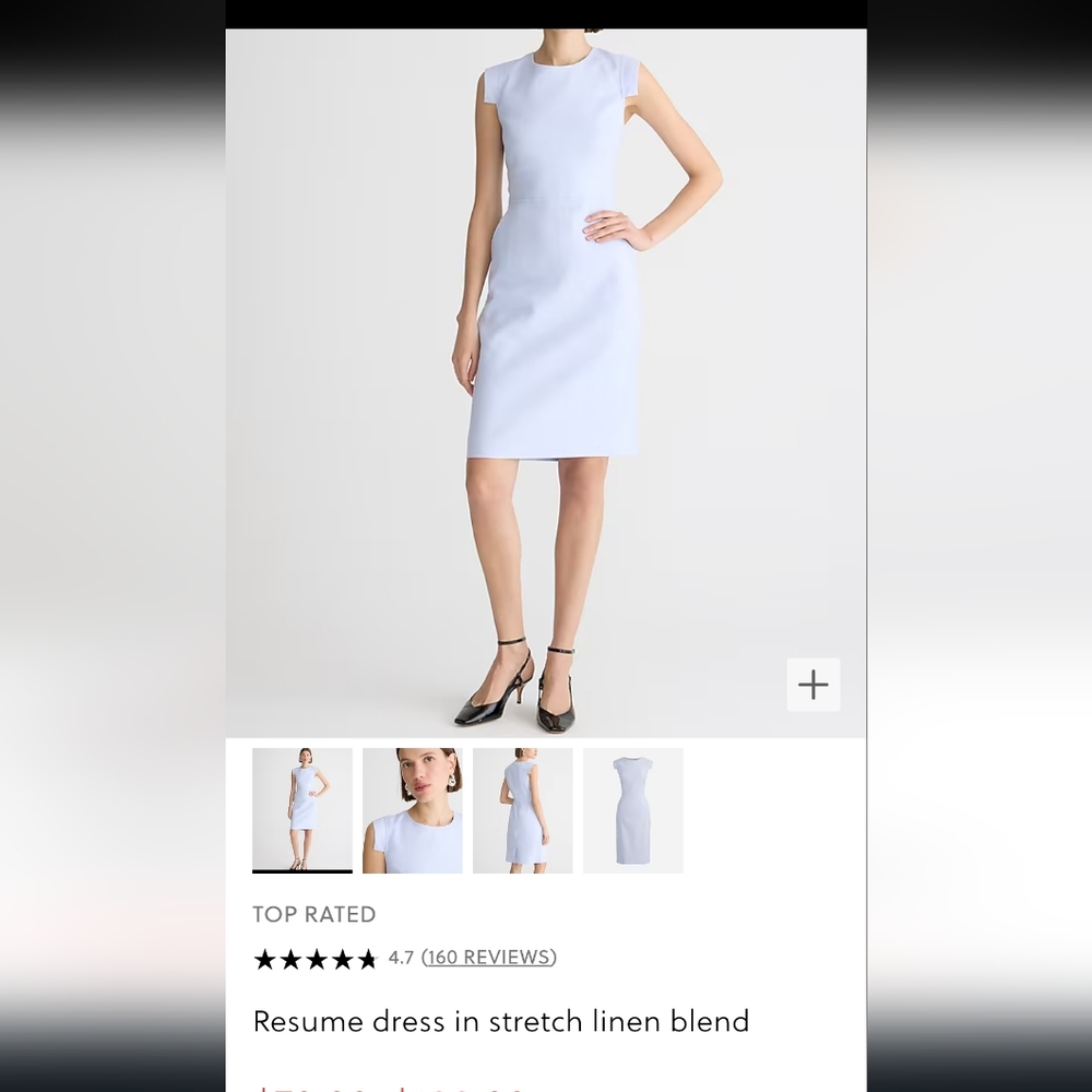 J.Crew Sheath dress Size 6T lilac